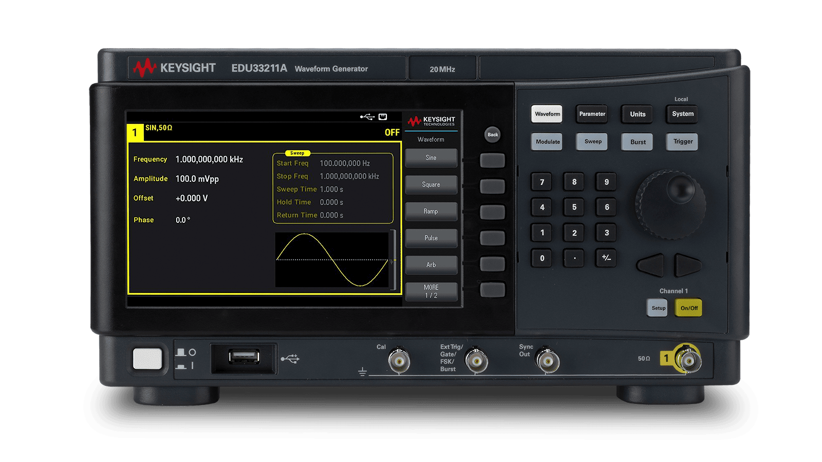 Máy tạo dạng sóng/Máy phát chức năng Keysight EDU33210 Series SBE